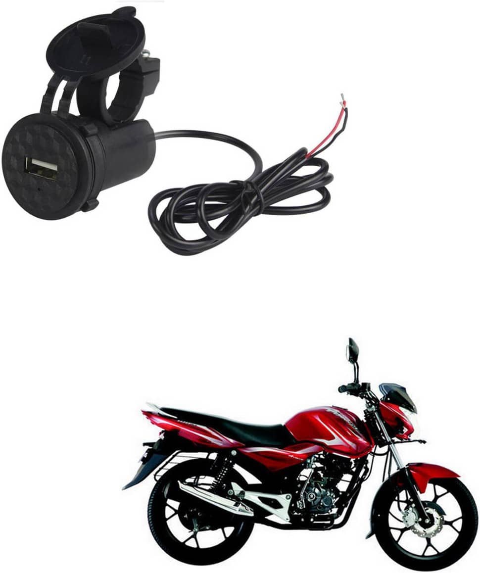 BajajDiscover Black USB  Bike Charger