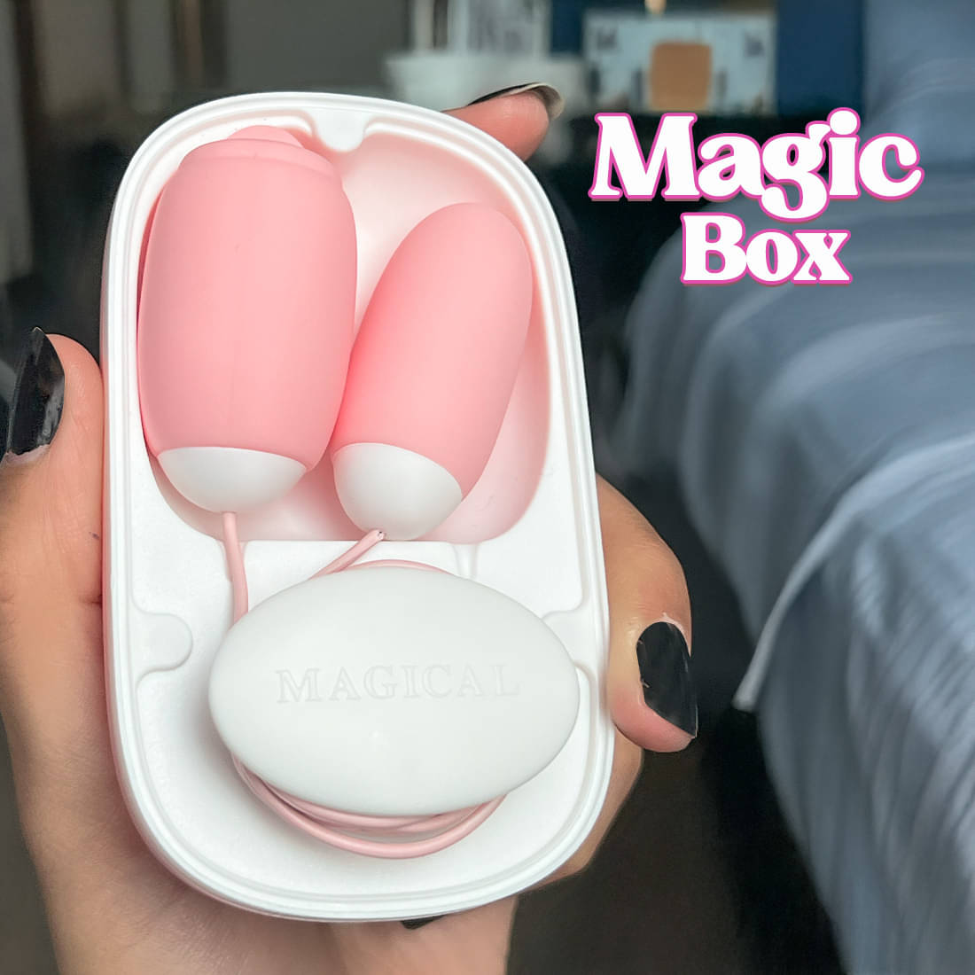     			Calmras Magic Box Licker Portable Magnetic Massager