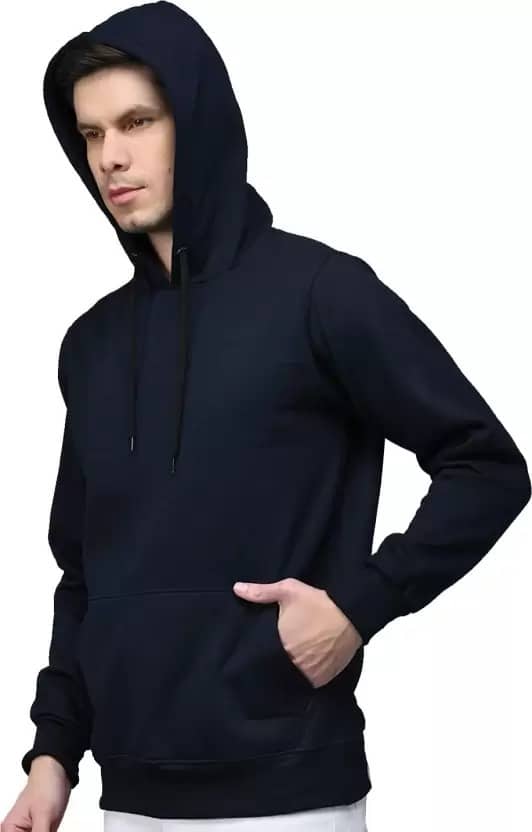 Comio Cotton Blend Hooded Men's Sweatshirt - Blue ( Pack of 1 )