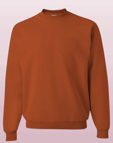 ELBATROSS Fleece Round Neck Men's Sweatshirt - Rust ( Pack of 1 ) ELBATROSS Fleece Round Neck Men's Sweatshirt - Rust ( Pack of 1 )