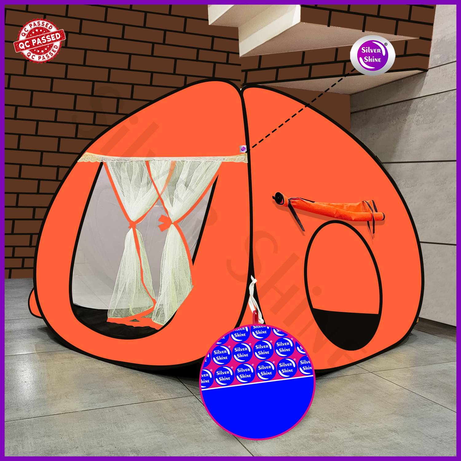     			Foldable delightful patterns Popup Kids Play Tent House for Multi Purpose