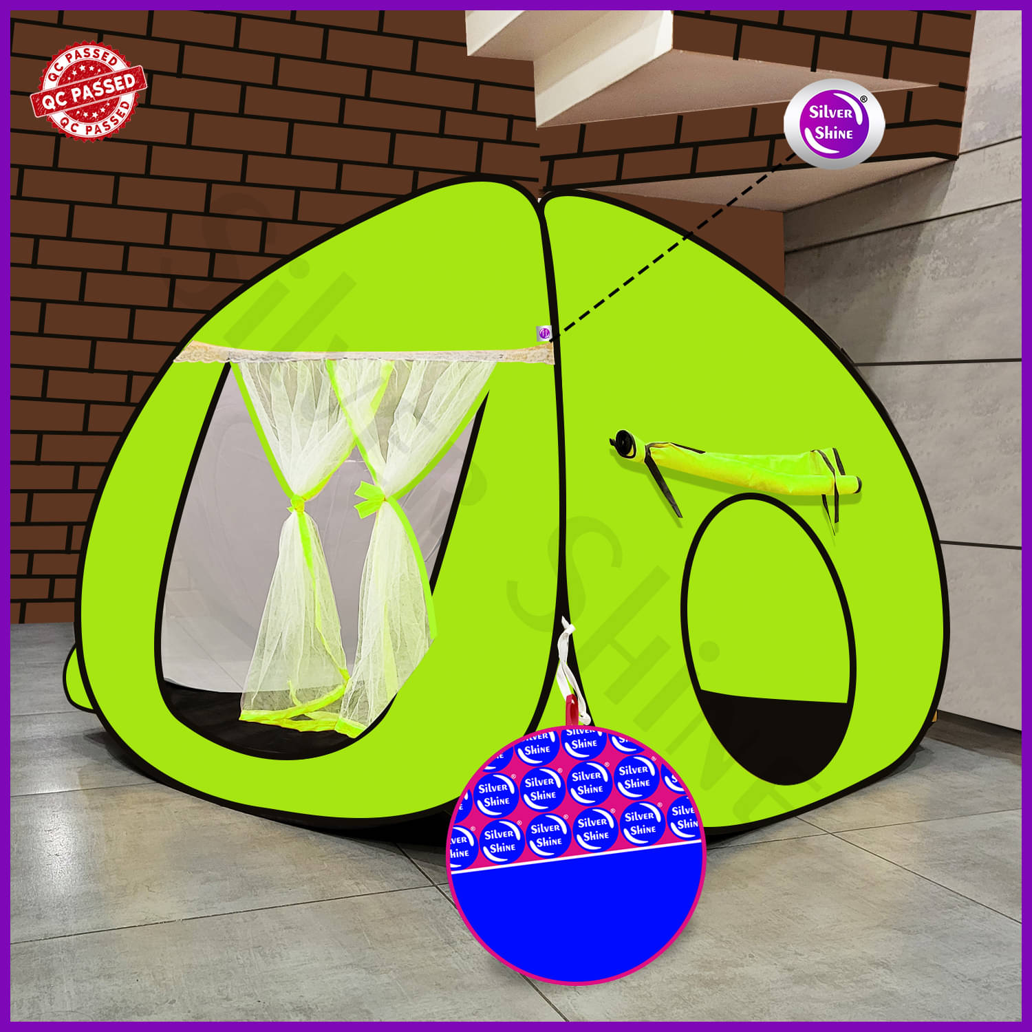     			Foldable delightful patterns Popup Kids Play Tent House for Multi Purpose