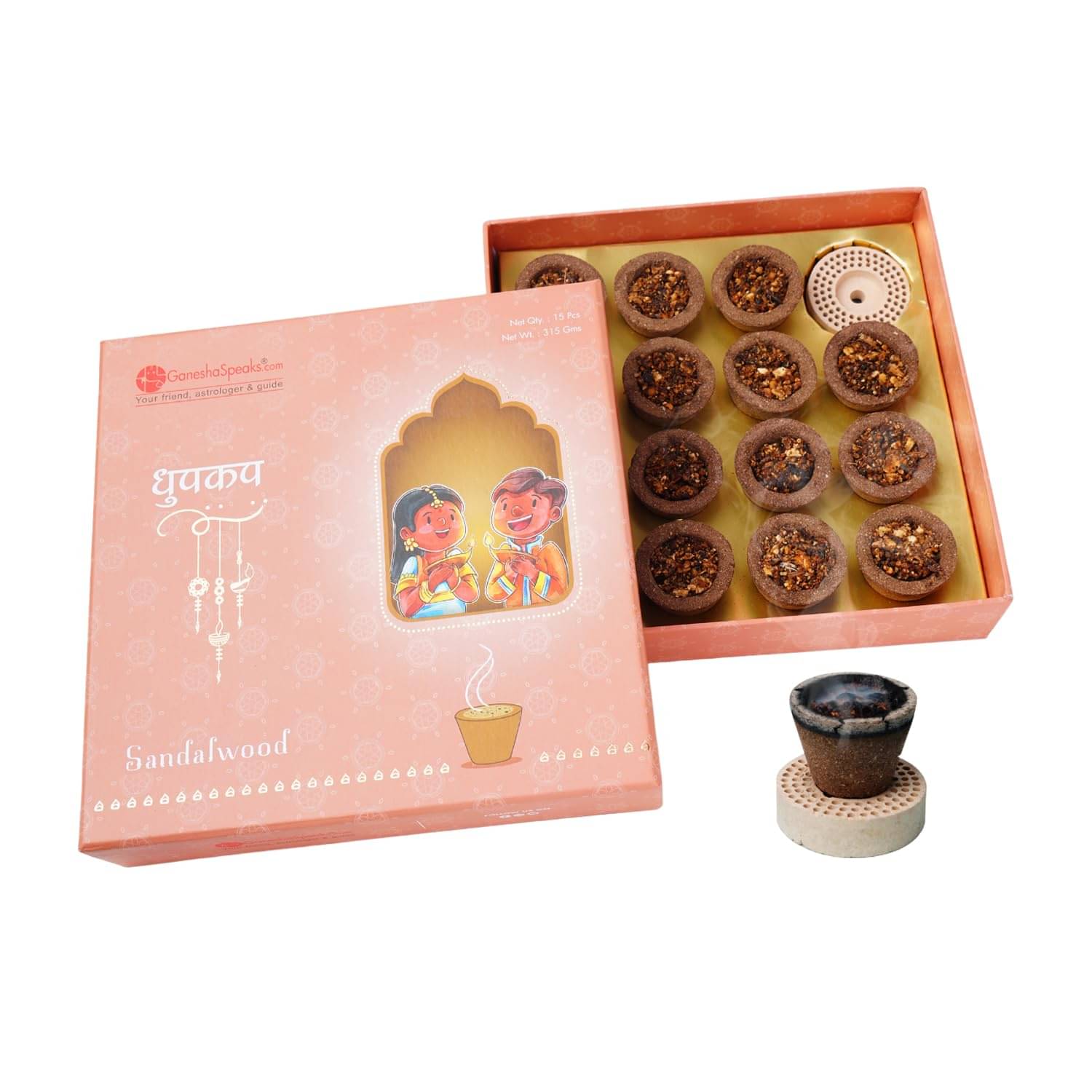 GaneshaSpeaks.com. Dhoop Pure Sandal 330 gm ( Pack of 1 ) GaneshaSpeaks.com. Dhoop Pure Sandal 330 gm ( Pack of 1 )