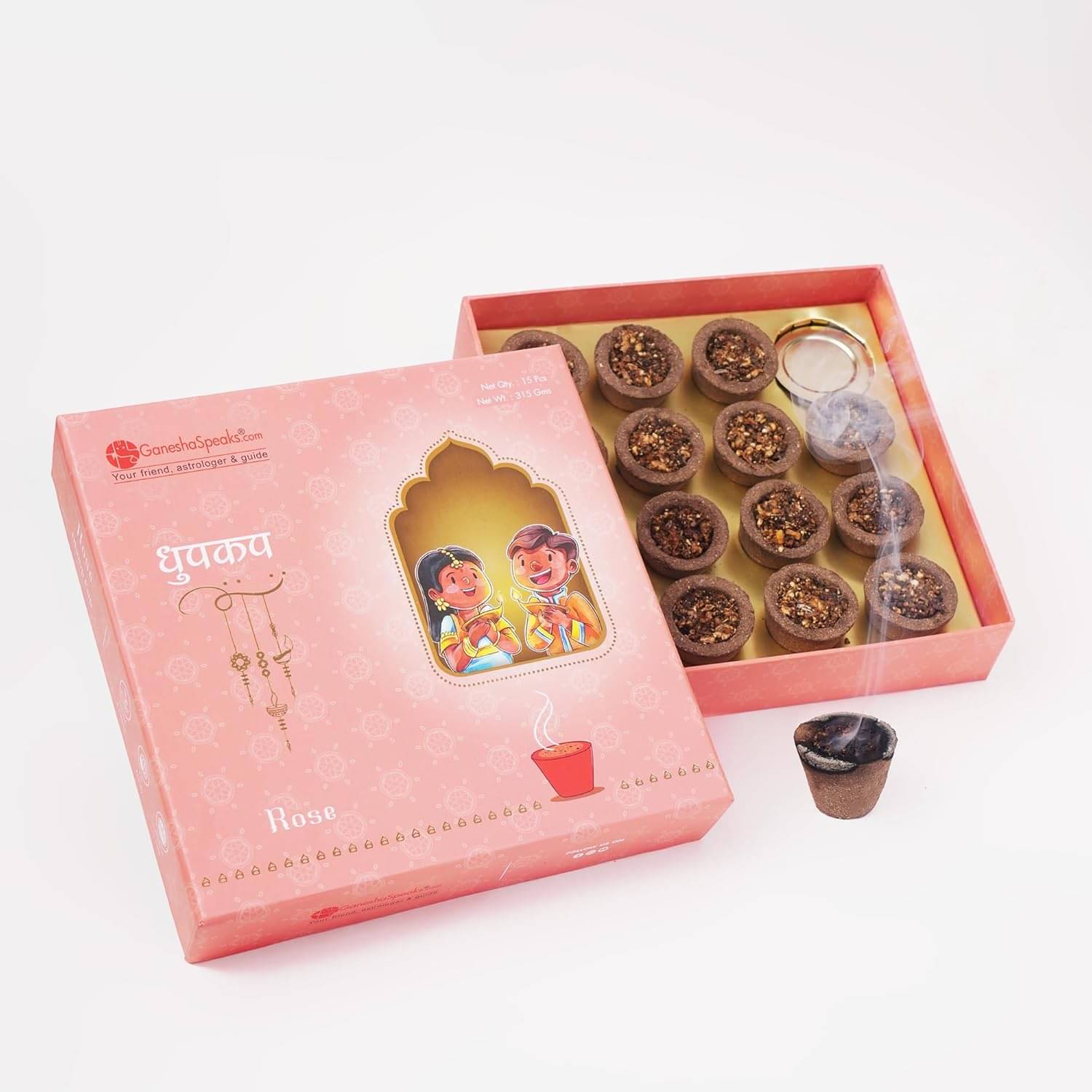     			GaneshaSpeaks.com. Dhoop Rose 330 gm ( Pack of 1 )