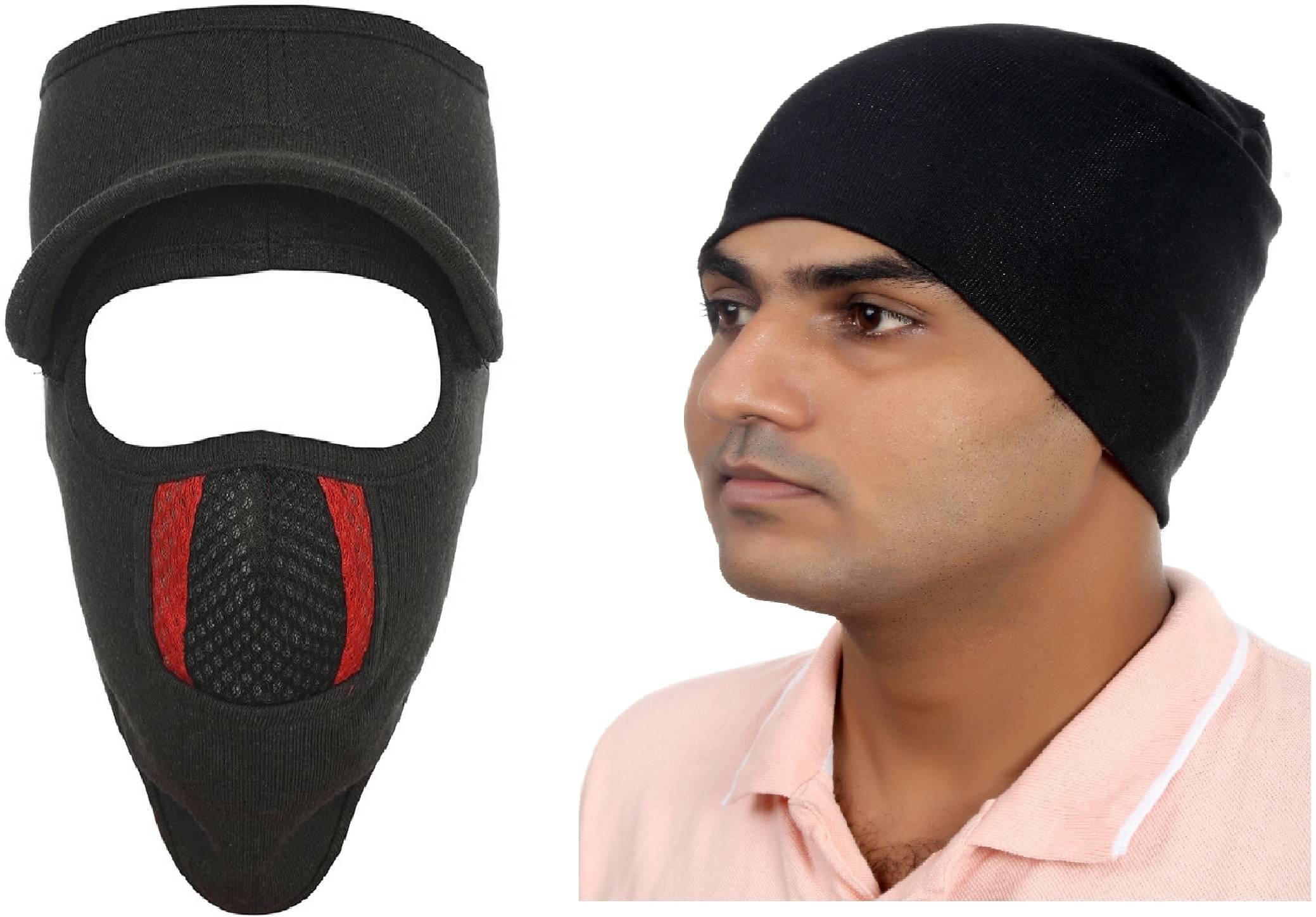     			H-Store Multi Color Cotton Face & Head Cover Combo