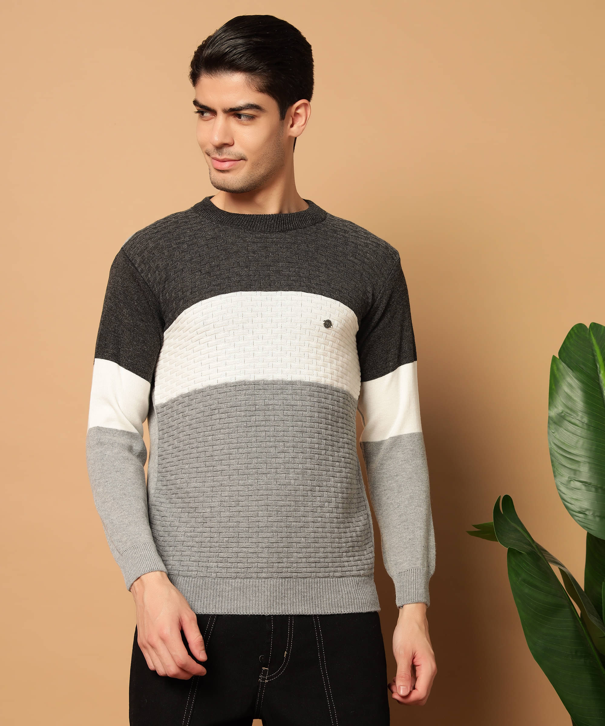 HELL BOUND Woollen Round Neck Men's Full Sleeves Pullover Sweater - Black ( Pack of 1 ) HELL BOUND Woollen Round Neck Men's Full Sleeves Pullover Sweater - Black ( Pack of 1 )