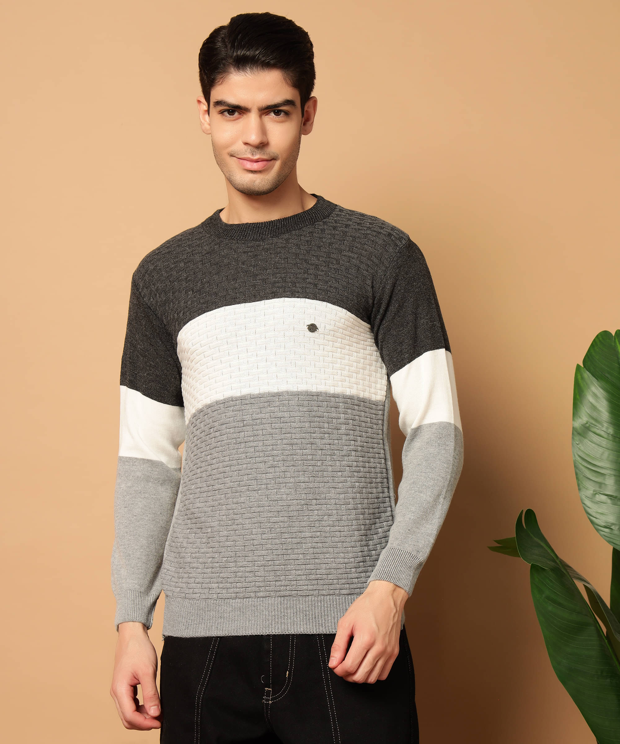 HELL BOUND Woollen Round Neck Men's Full Sleeves Pullover Sweater - Black ( Pack of 1 ) HELL BOUND Woollen Round Neck Men's Full Sleeves Pullover Sweater - Black ( Pack of 1 )