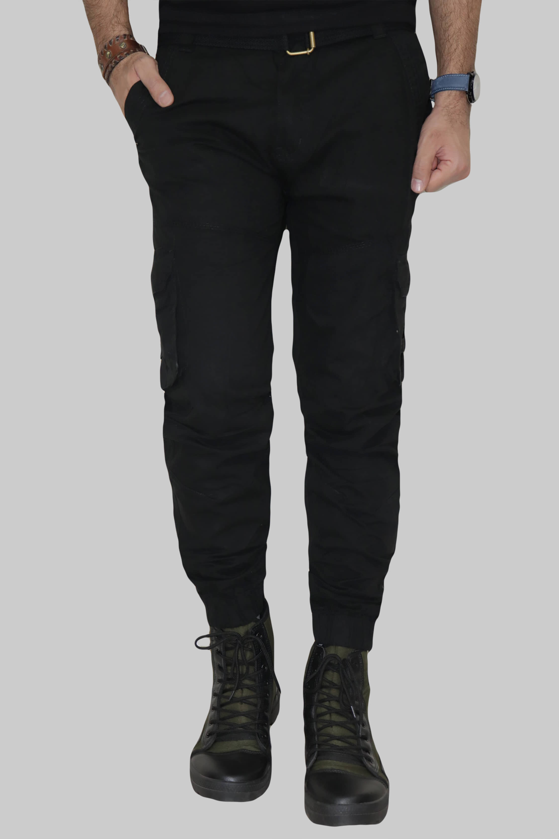 HYMEN LEGIONS Regular Flat Men's Cargos - Black ( Pack of 1 ) - Trousers | Buy online on ZillyBuy