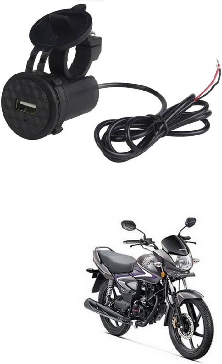 Hero Hunk Black USB  Bike Charger