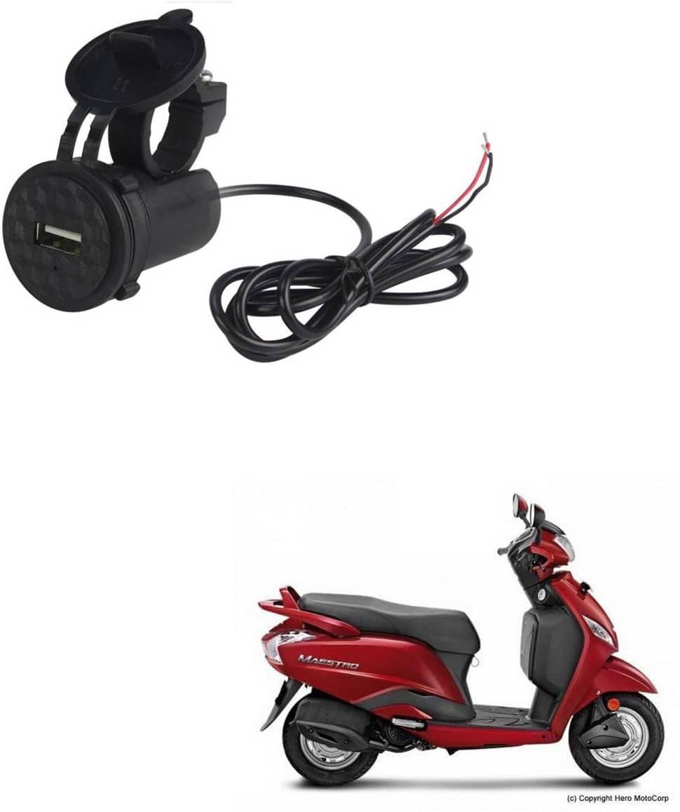 Hero Maestro Black USB  Bike Charger