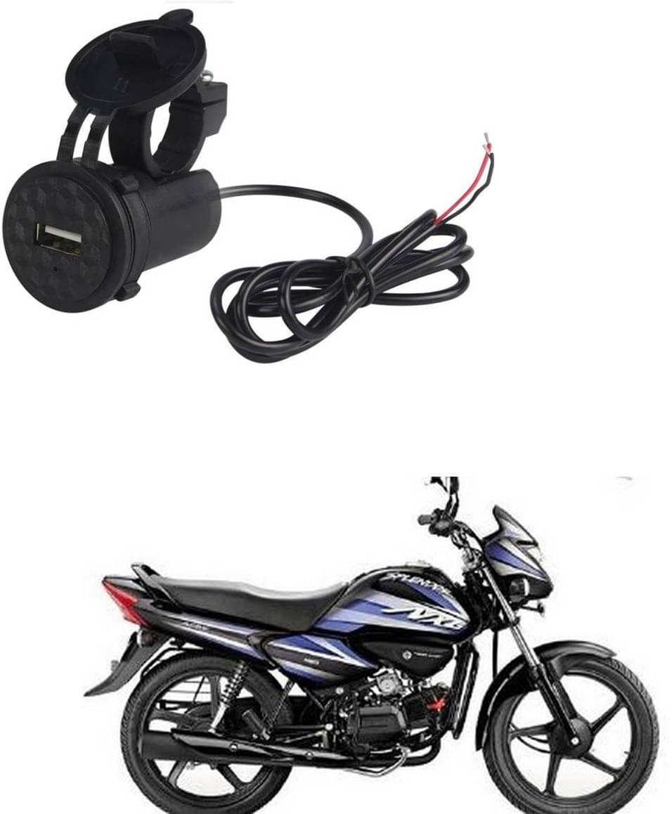     			Hero Splendor NXG Black USB  Bike Charger