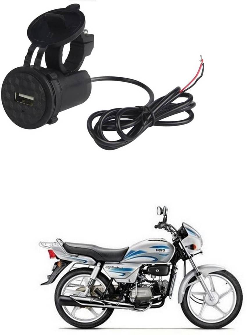     			Hero Splendor Plus Black USB  Bike Charger