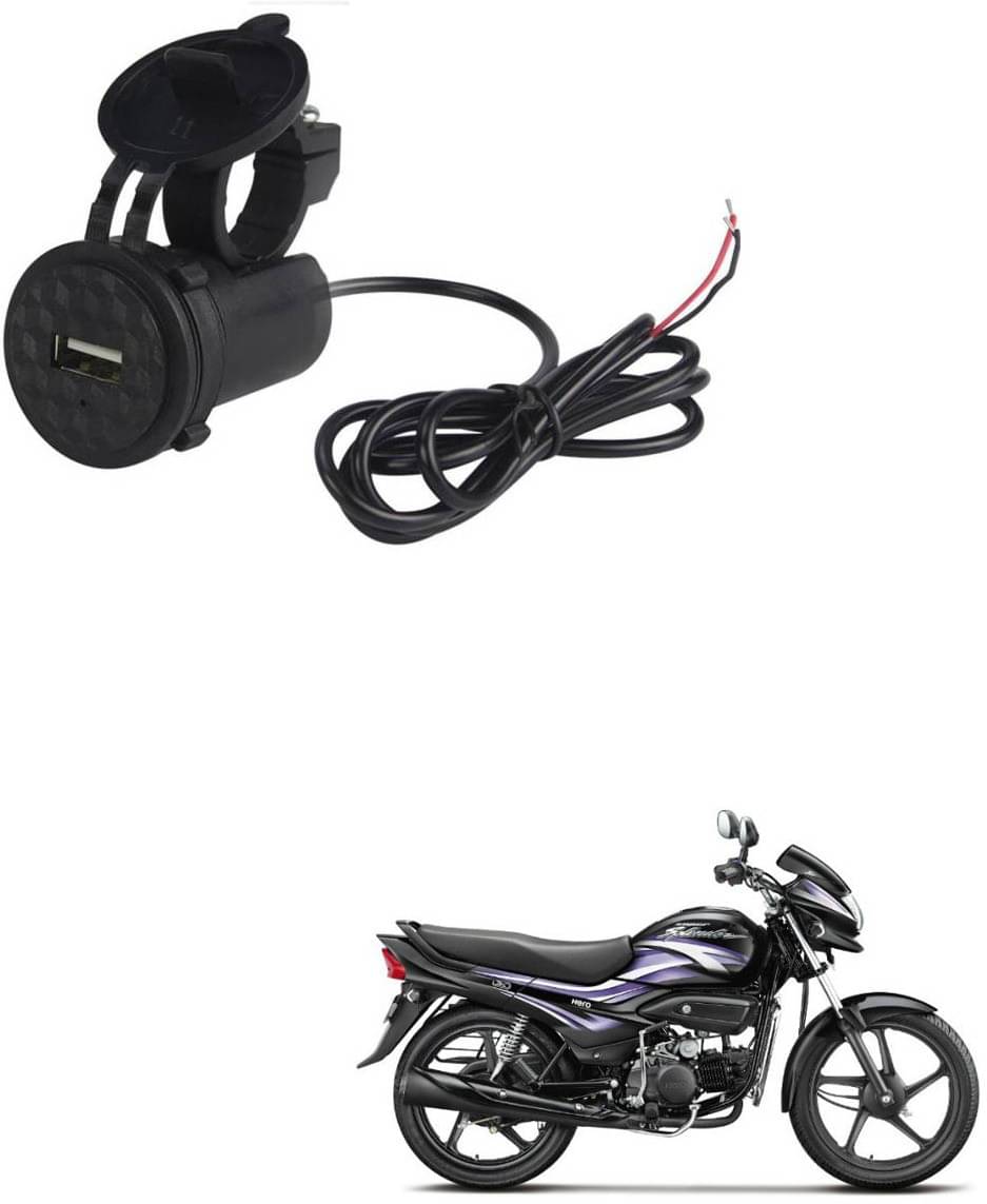     			Hero Super Splendor Black USB  Bike Charger