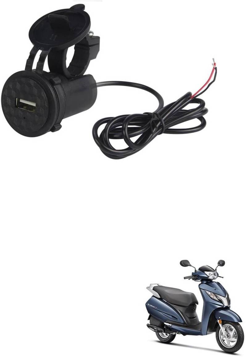     			Honda Activa 125 Black USB  Bike Charger