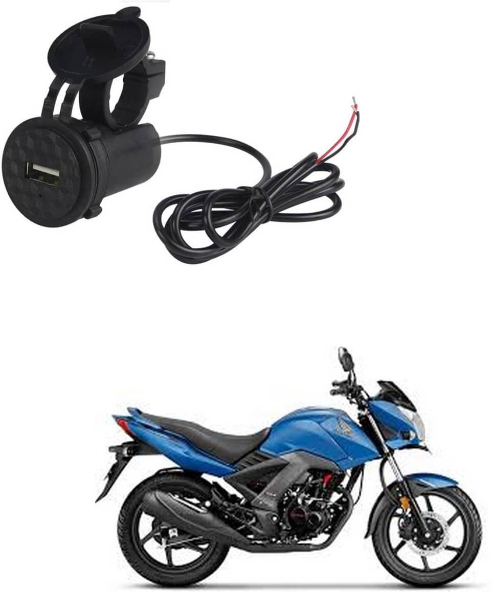 Honda All Bike Model Black USB  Bike Charger