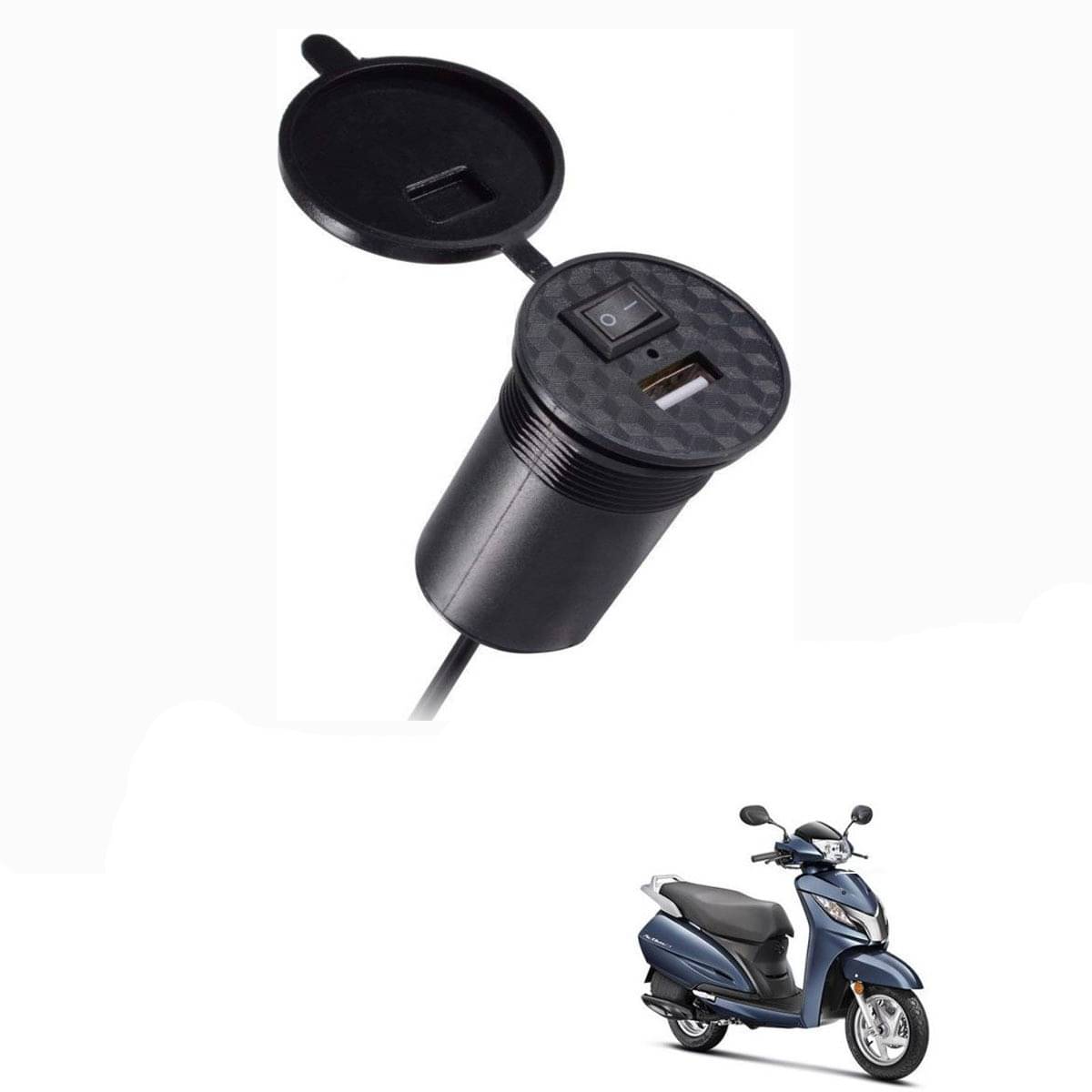     			Honda All Bike Model Black USB  Bike Charger