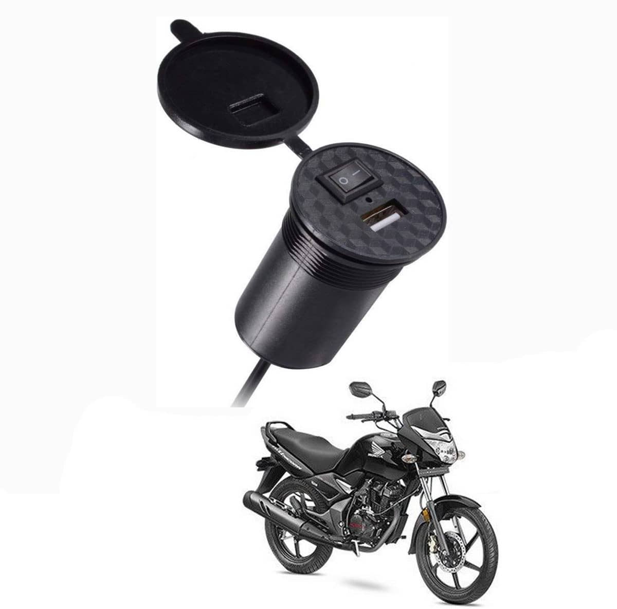 Honda All Bike Model Black USB  Bike Charger