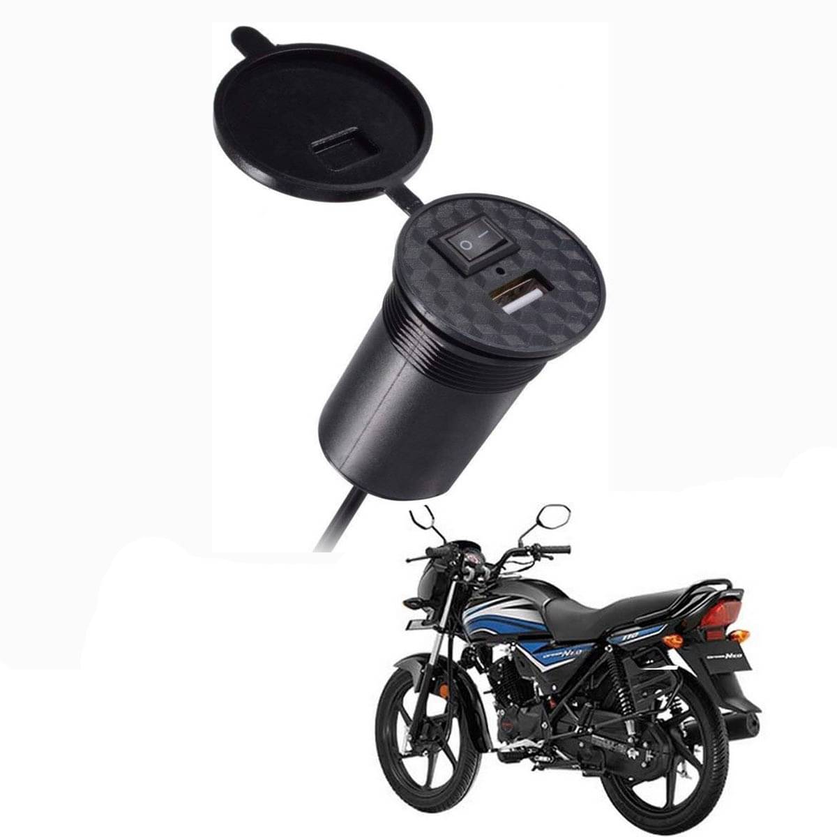     			HondaDream Neo Black USB  Bike Charger