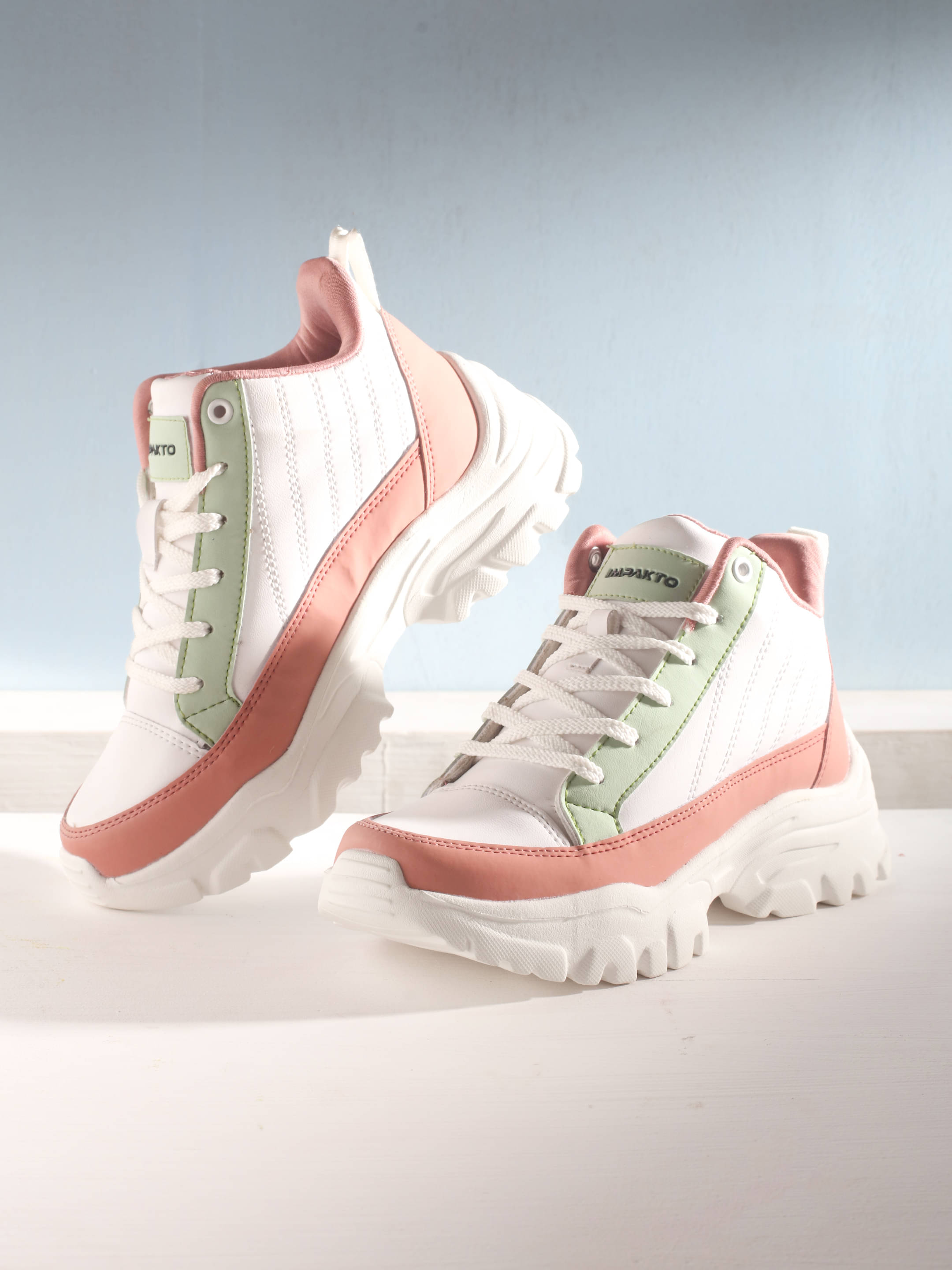     			Impakto Peach Women's Sneakers