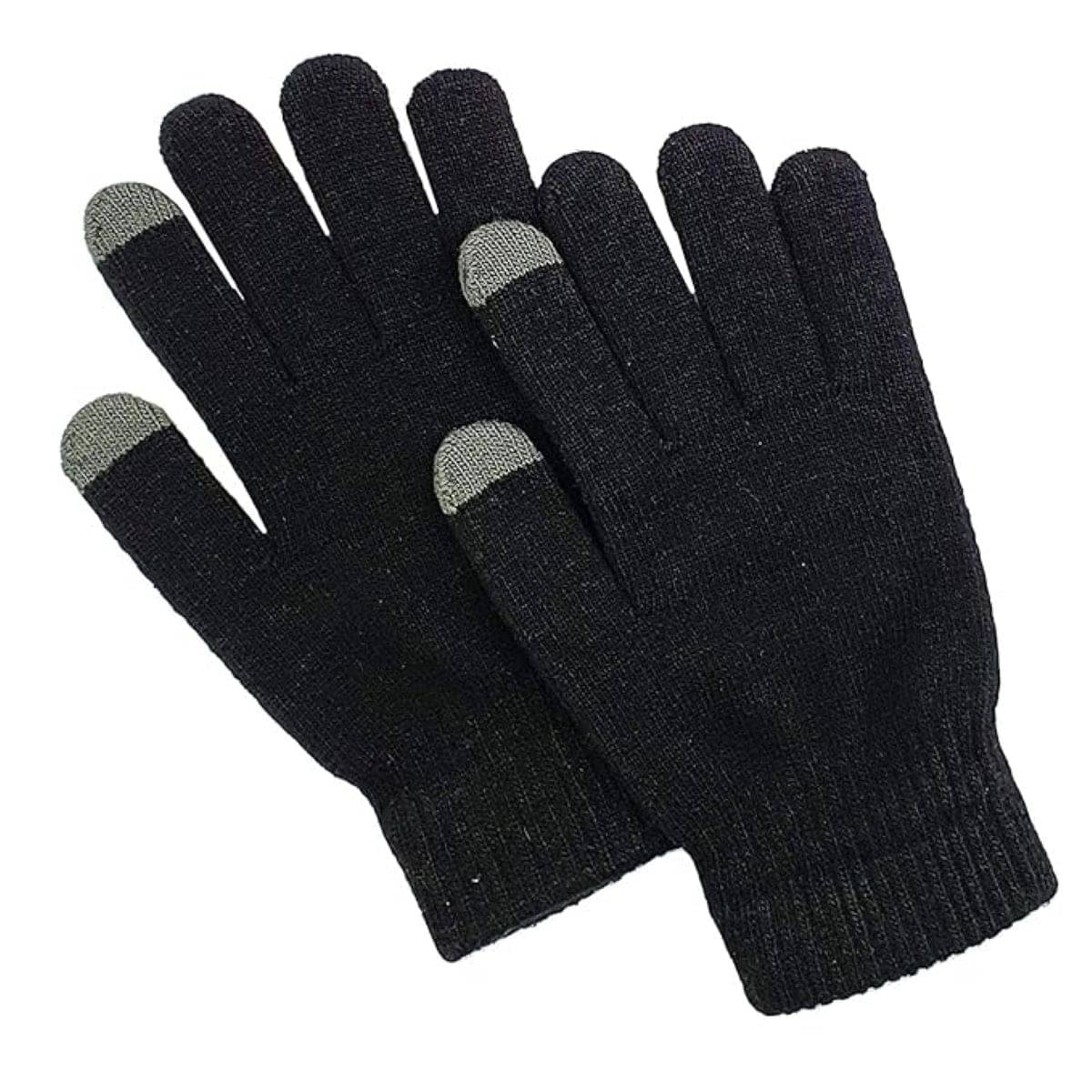 Infispace Black Woollen Men's Woollen Gloves ( Pack of 1 ) Infispace Black Woollen Men's Woollen Gloves ( Pack of 1 )
