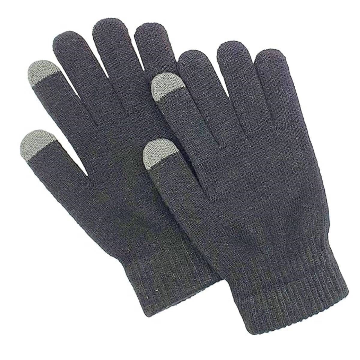 Infispace Black Woollen Men's Woollen Gloves ( Pack of 1 ) - Jewellery Sets | Buy online on ZillyBuy