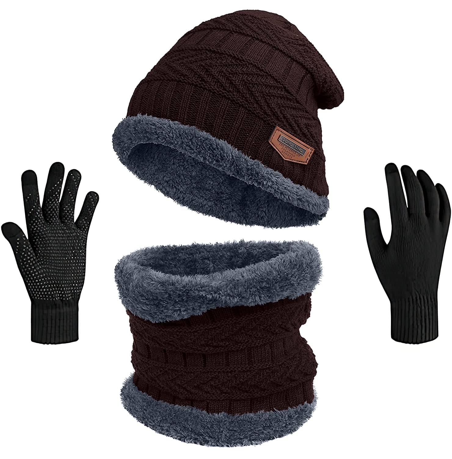 Infispace Pack of 2 Woollen Men's Cap ( Brown ) Infispace Pack of 2 Woollen Men's Cap ( Brown )