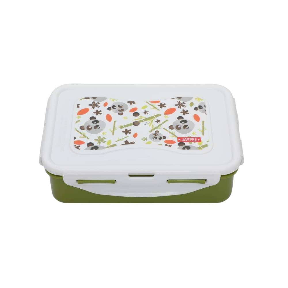 Jaypee - Green Plastic Lunch Box ( Pack of 1 ) Jaypee - Green Plastic Lunch Box ( Pack of 1 )
