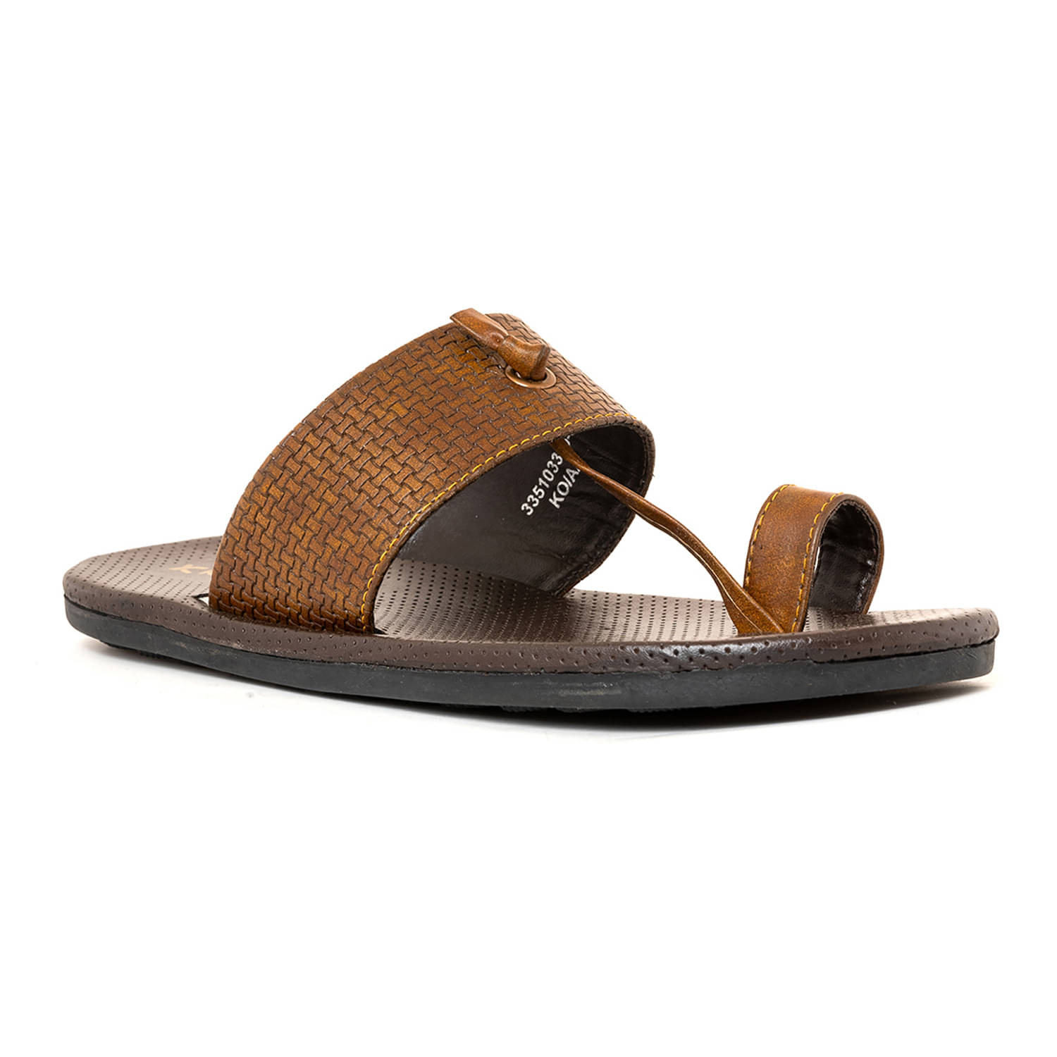     			KHADIM Brown Men's Kolhapuris