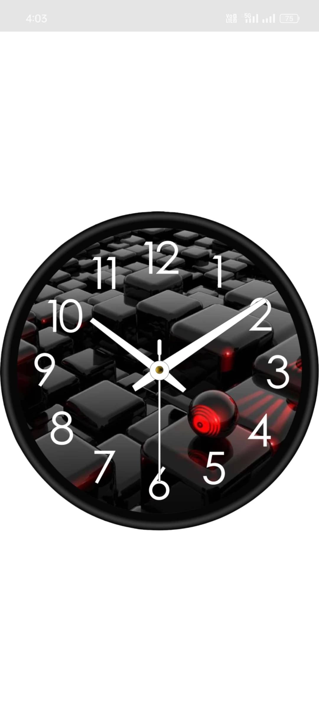 KP CRAFT Circular Analog Wall Clock