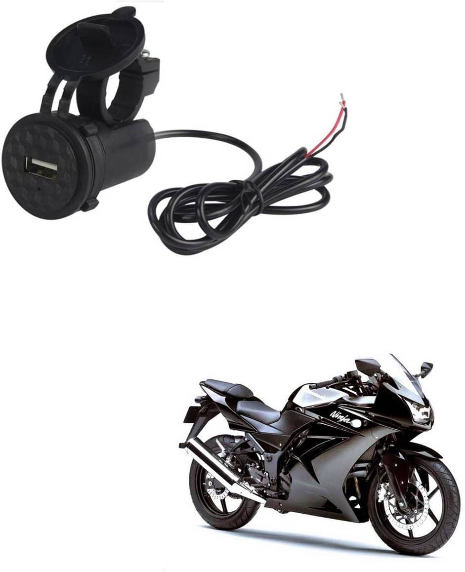     			Kawasaki Ninja 250 Black USB  Bike Charger