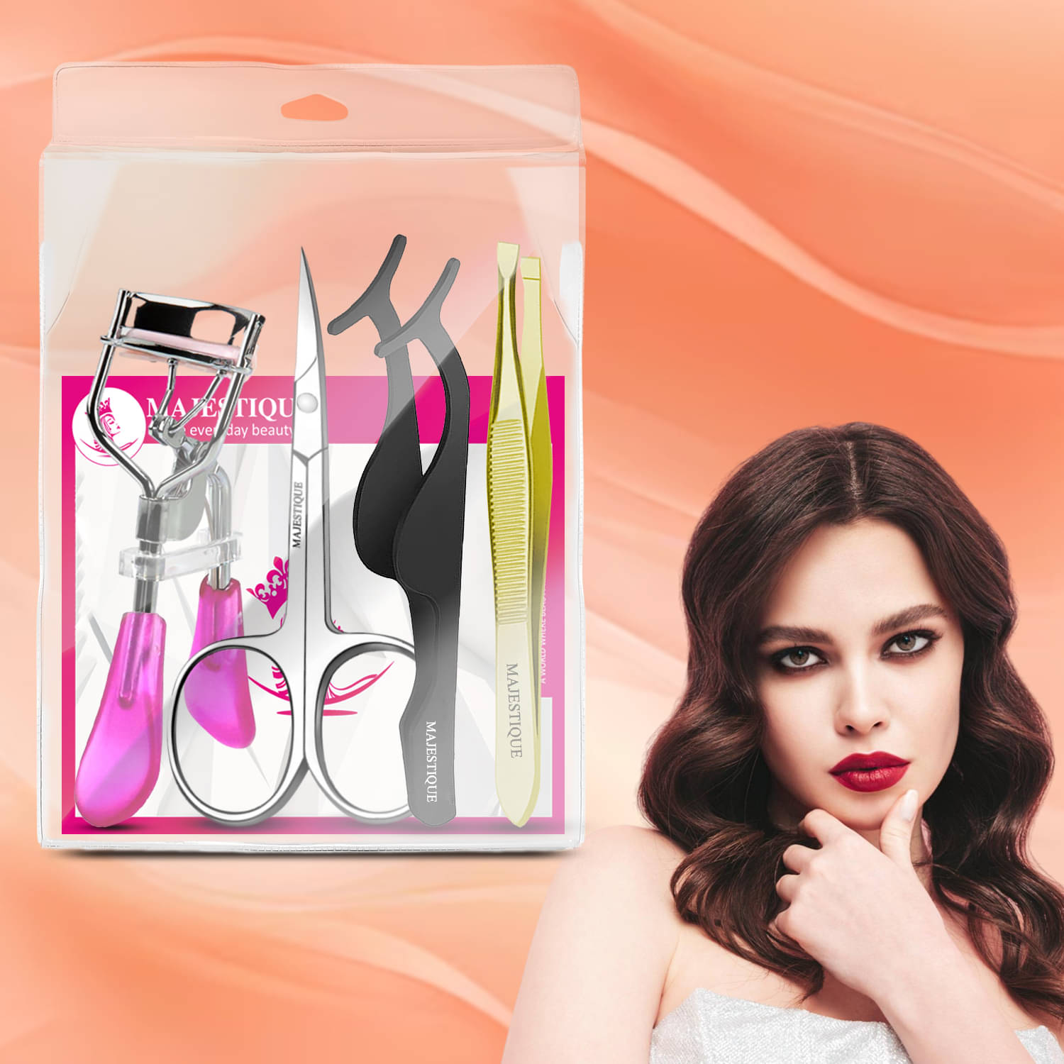     			MAJESTIQUE Eyelash Curler Pack of 4 100