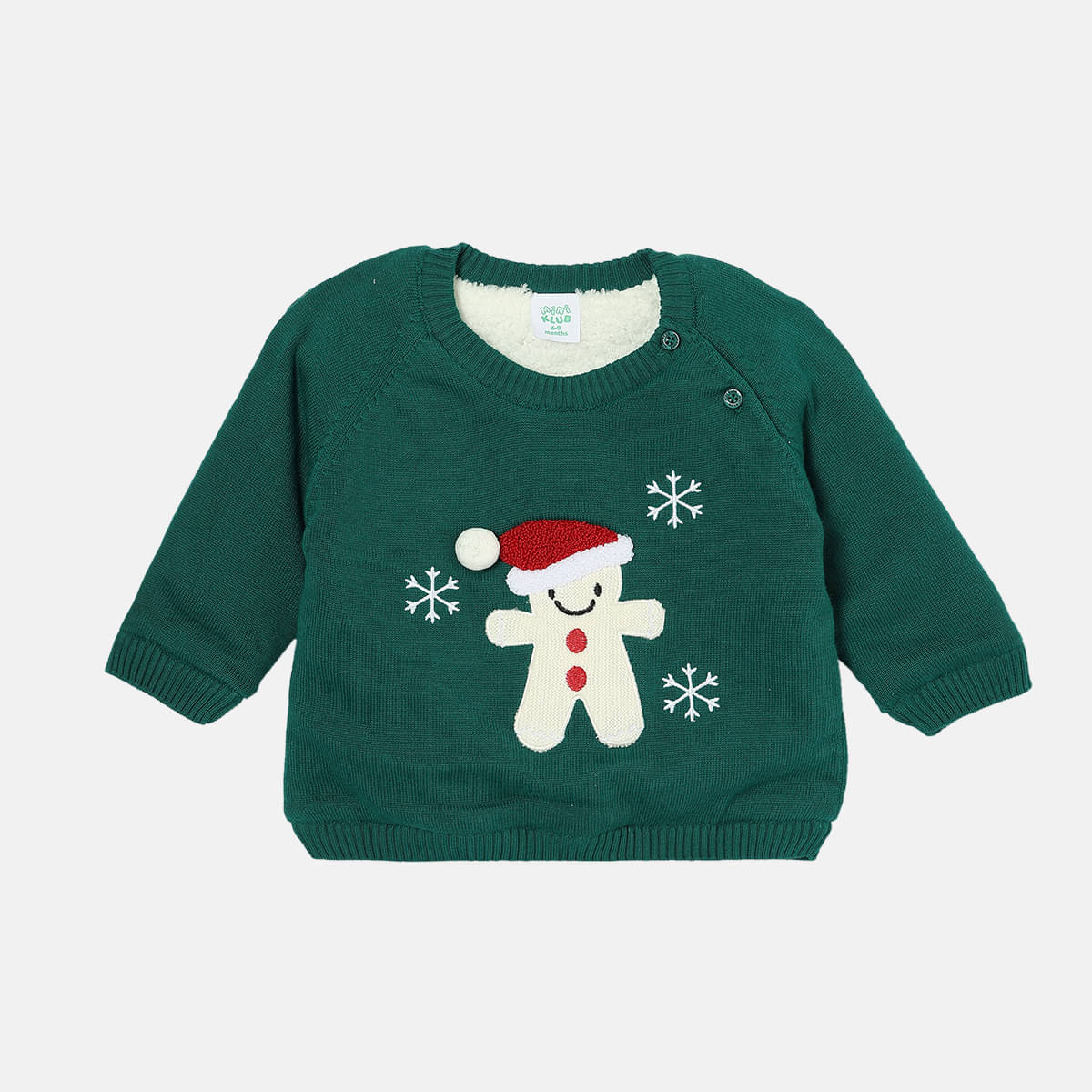     			MINI KLUB Pack of 1 Girls 100% Cotton Pullover ( Green )