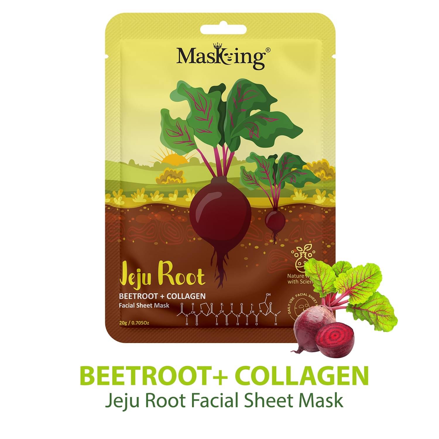     			Masking - Moisturizing Sheet Mask for All Skin Type ( Pack of 1 )