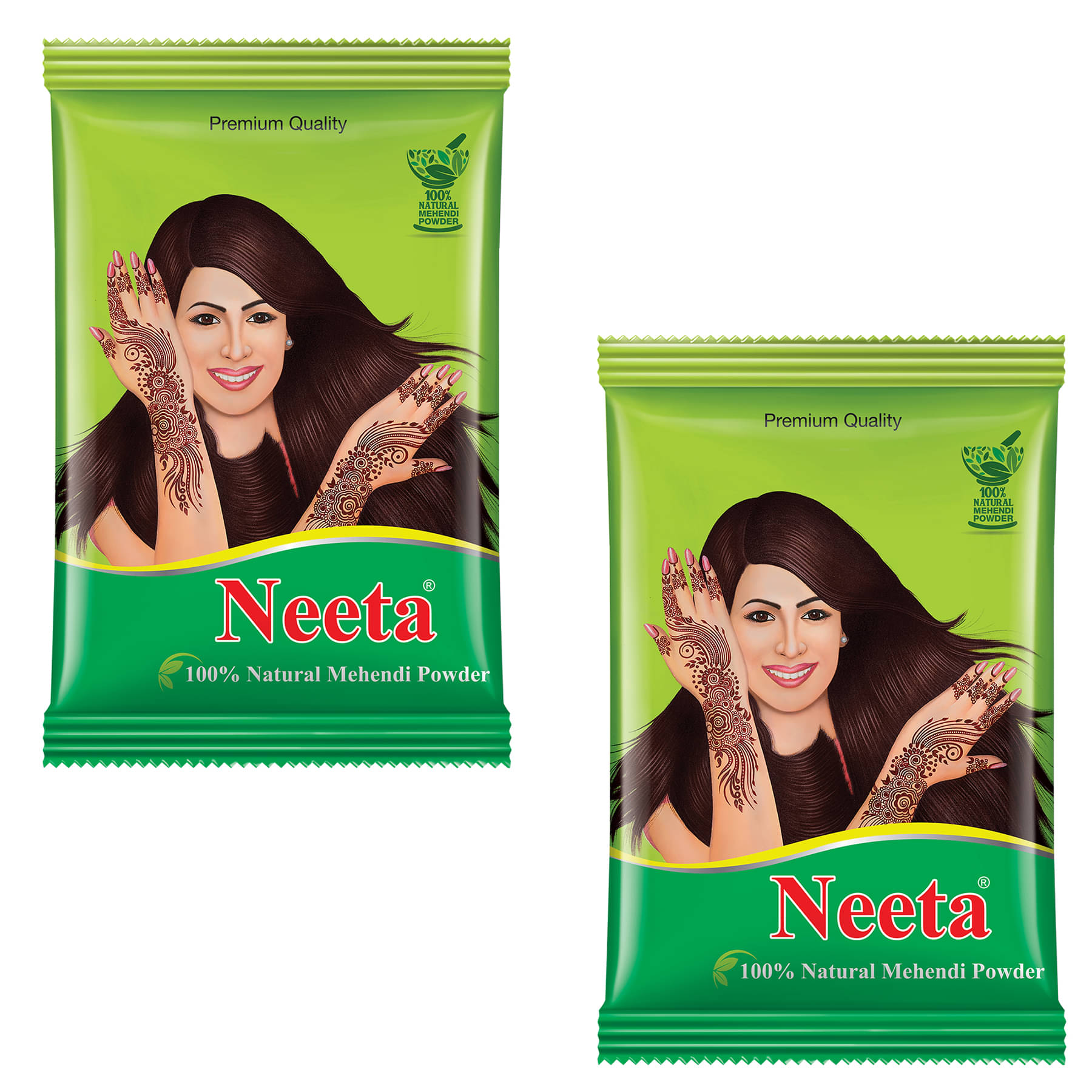     			Neeta Mehendi Powder 500g Pack of 2, 100% Natural Henna Mehandi Powder for Hair, Hand & Feet