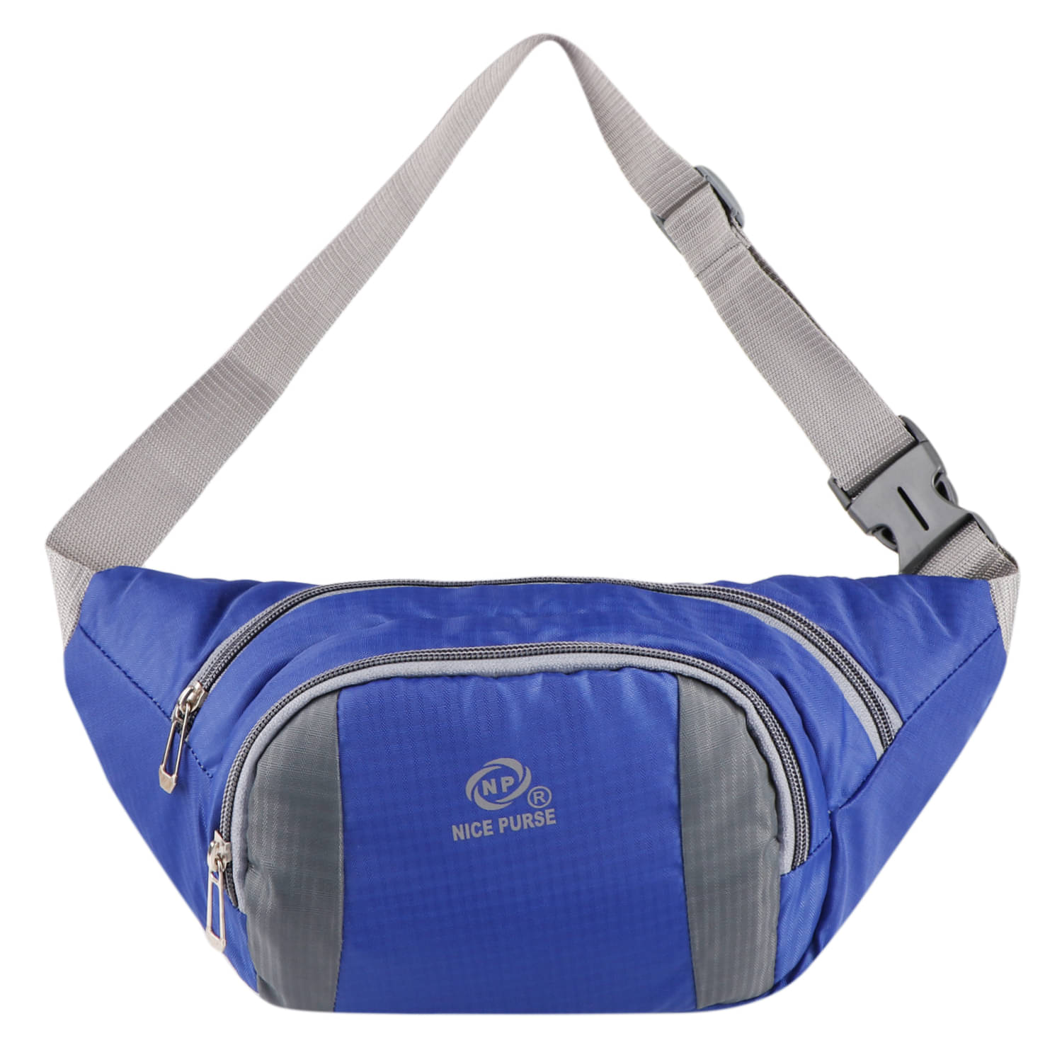     			Nice Purse (W.B-005) Polyester Blue Waist Pouch