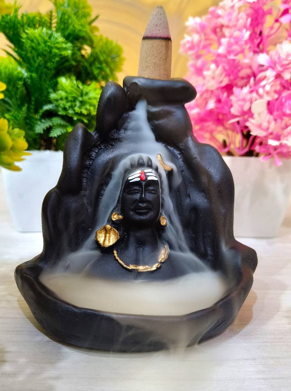 PICKARTME BackFlow Shiva Showpiece 10 cm - Pack of 1 PICKARTME BackFlow Shiva Showpiece 10 cm - Pack of 1