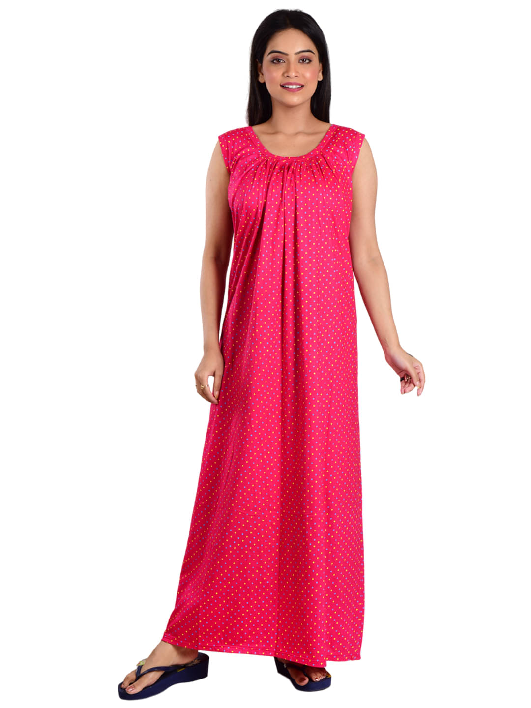     			PIYALI'S CREATION WOMEN'S Pink Hosiery Women's Nightwear Nighty & Night Gowns ( Pack of 1 )