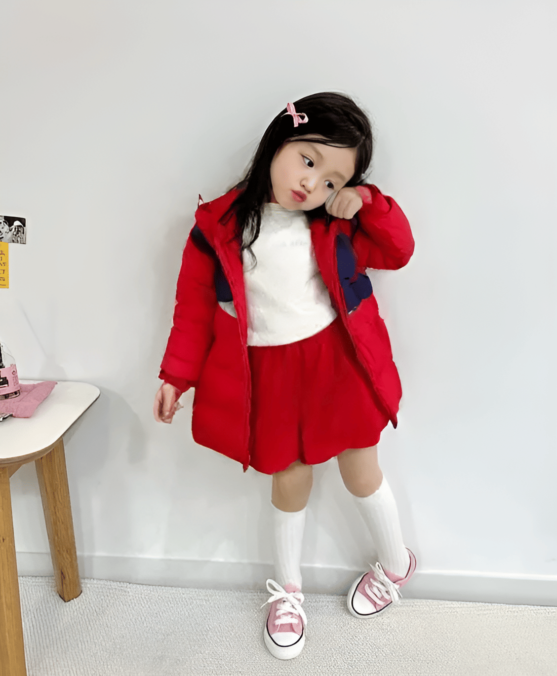     			PLUS PARADISE Girls Polyester Quilted & Bomber For ( Pack of 1 , Red )