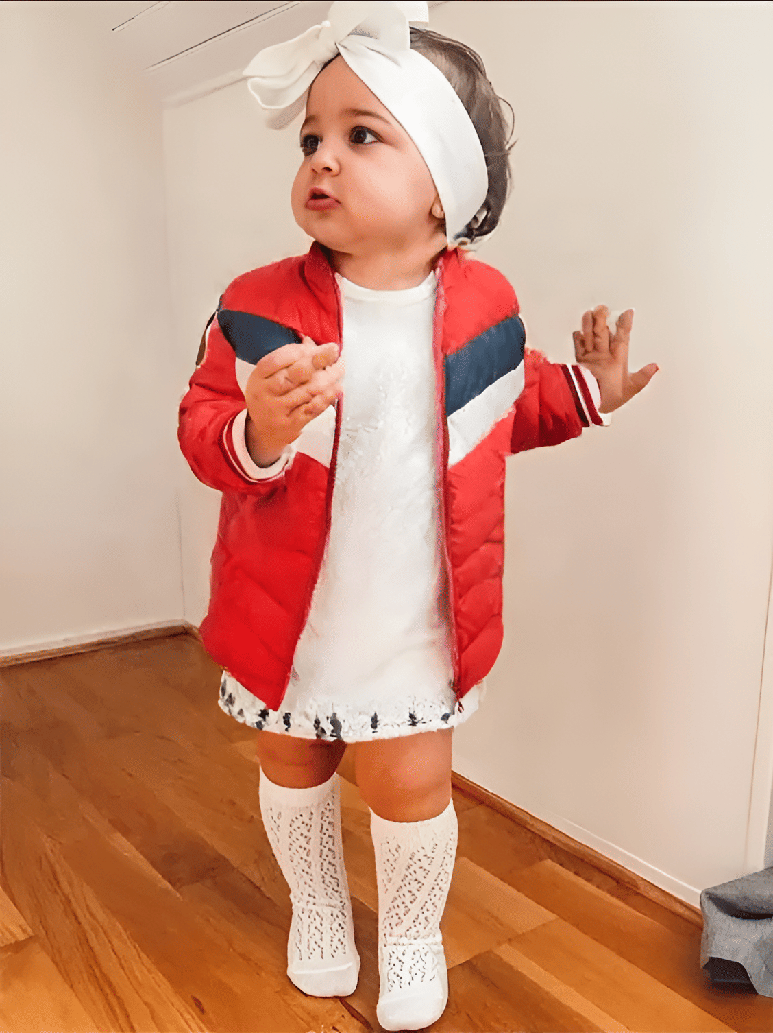     			PLUS PARADISE Girls Polyester Quilted & Bomber For ( Pack of 1 , Red )
