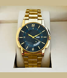 REESKY Gold Stainless Steel Analog Men's Watch