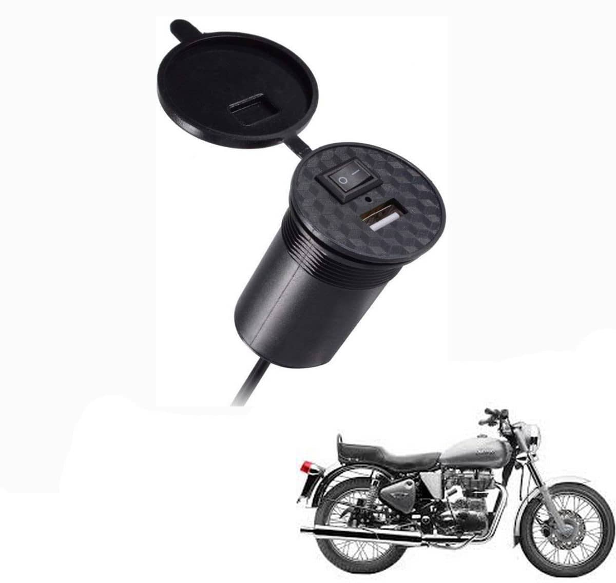 Royal Enfield All Bike Model Black USB  Bike Charger