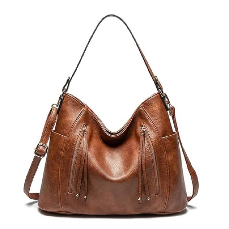     			SAKWOODS Hobo Bag PU Set of 1 ( Rust )