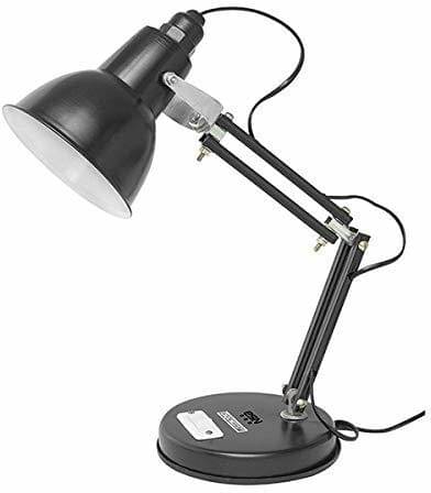     			SPARKWORLD Black Study Table Lamp ( Pack of 1 )