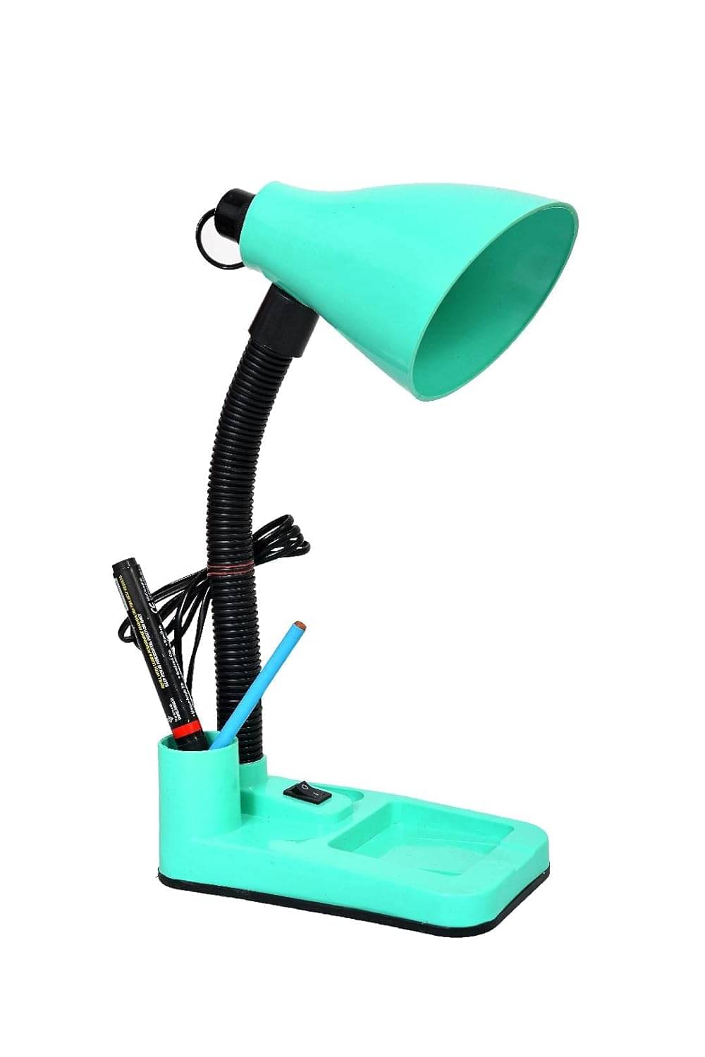     			SPARKWORLD Green Study Table Lamp ( Pack of 1 )