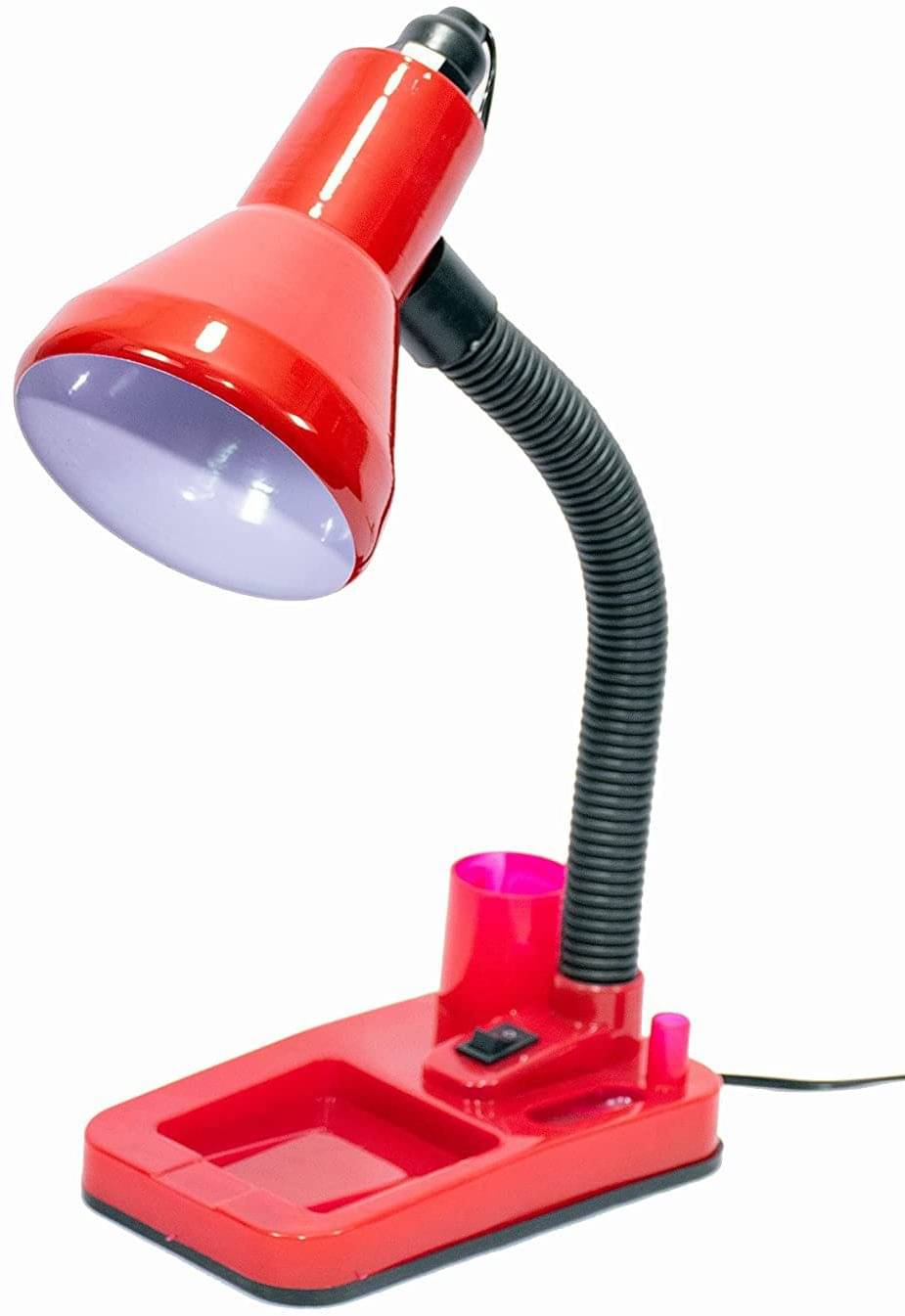     			SPARKWORLD Red Study Table Lamp ( Pack of 1 )