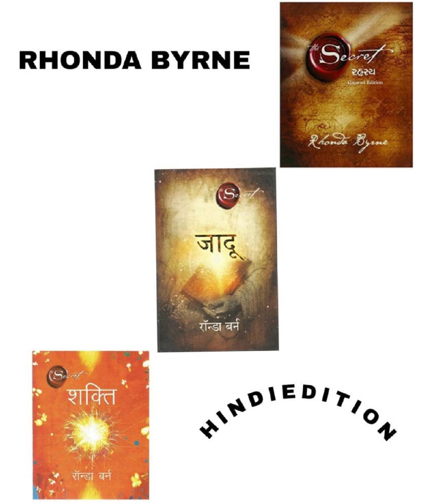 Secret Hindi Books ( RAHASYA + Jadu + Shakti ) Combo, Paperback English (Rhonda Byrne)     			Secret Hindi Books ( RAHASYA + Jadu + Shakti ) Combo, Paperback English (Rhonda Byrne)