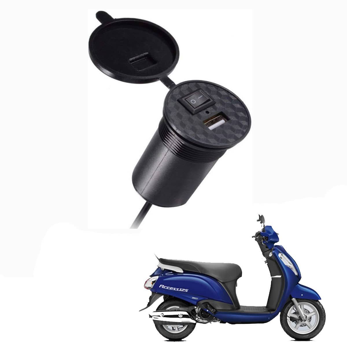 Suzuki All Bike Model Black USB  Bike Charger