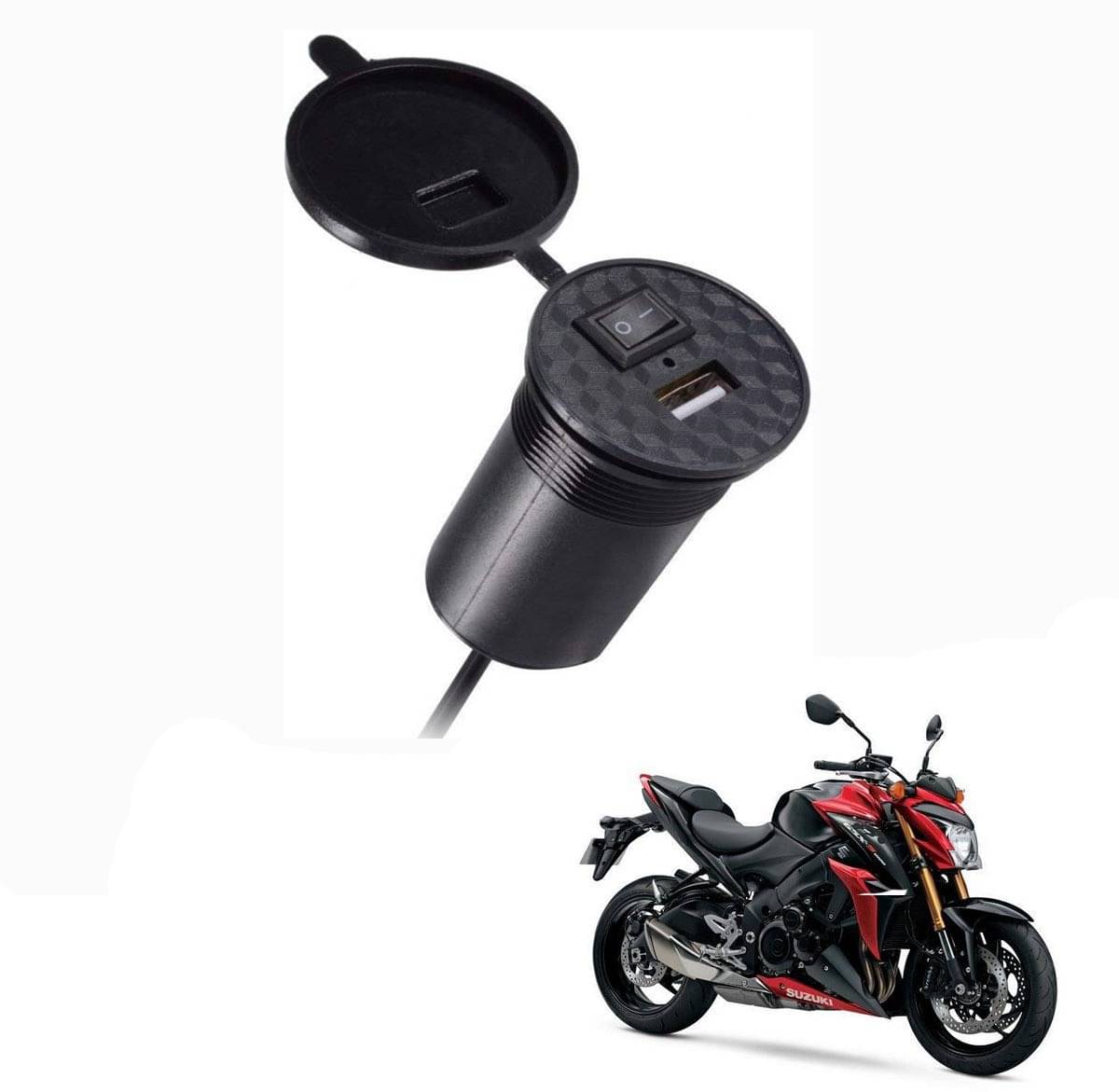     			Suzuki All Bike Model Black USB  Bike Charger