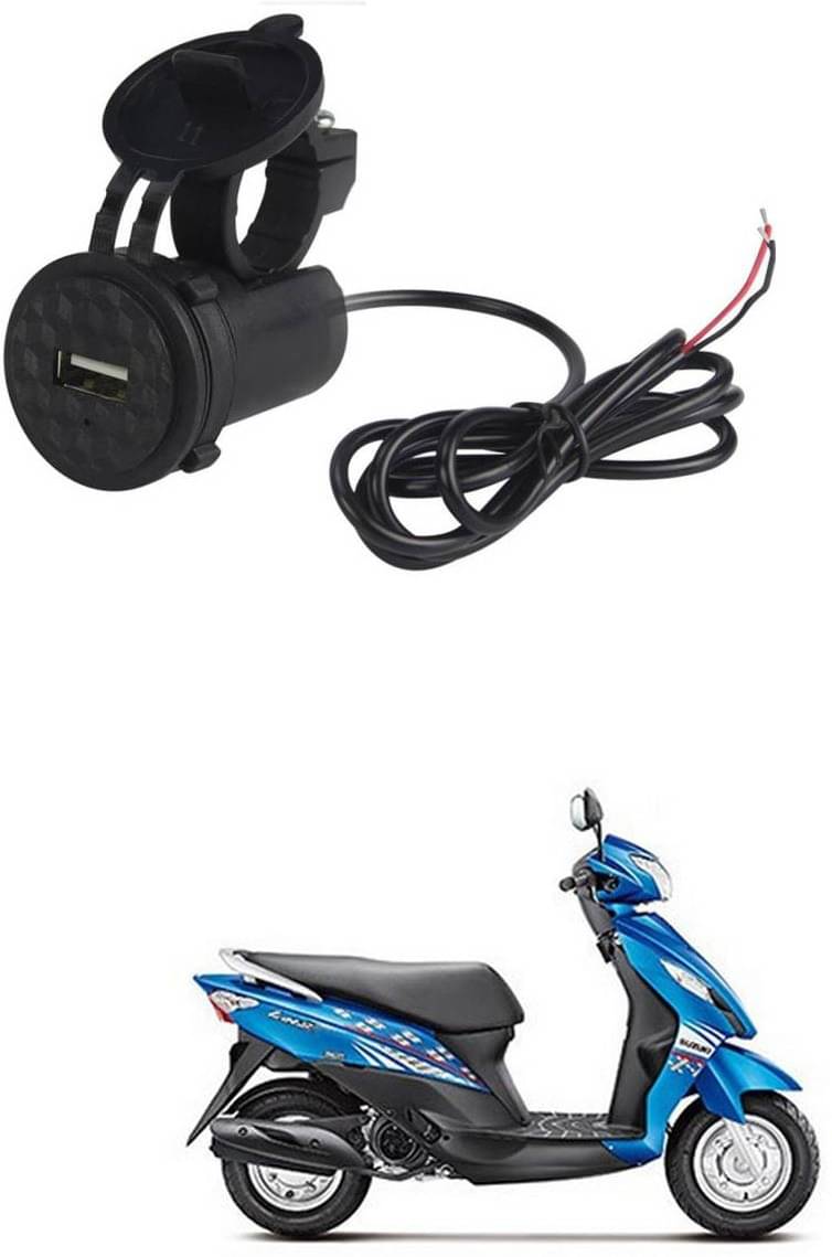     			SuzukiLets Black USB  Bike Charger
