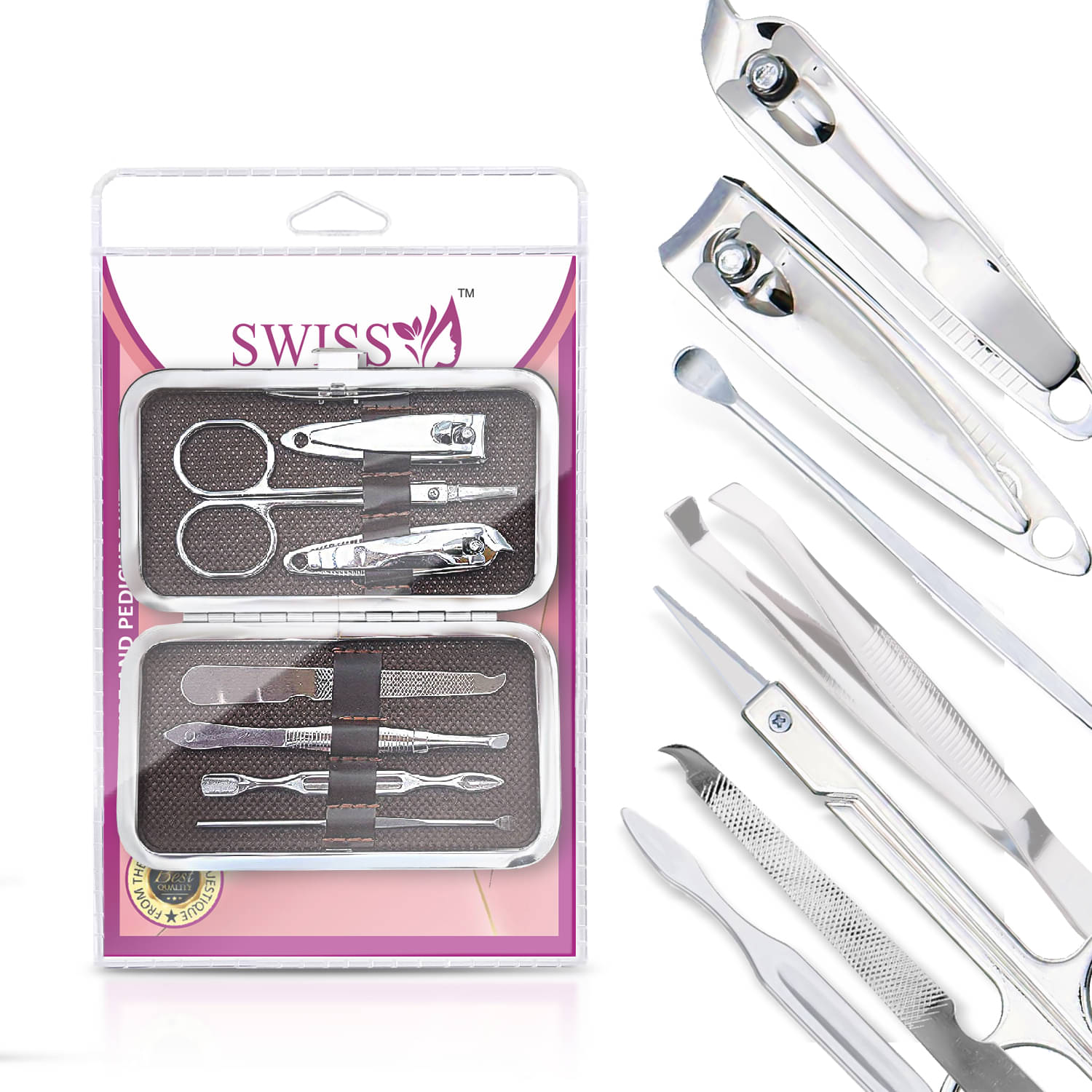     			Swiss Connection Manicure & Pedicure Kit ( Pack of 7 )